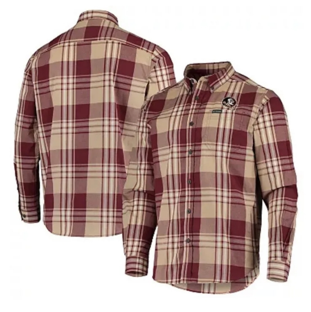 Florida State Seminoles Columbia Button Up LS Shirt